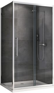 Душевой уголок ABBER Schwarzer Diamant AG30100H-S100 100x100см хром